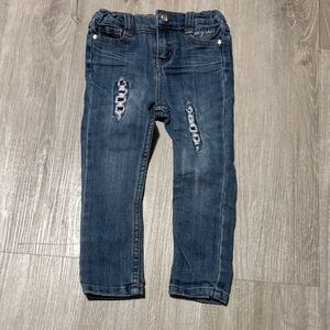 Baby Phat Dark Blue Kids Jeans with Distressed Details